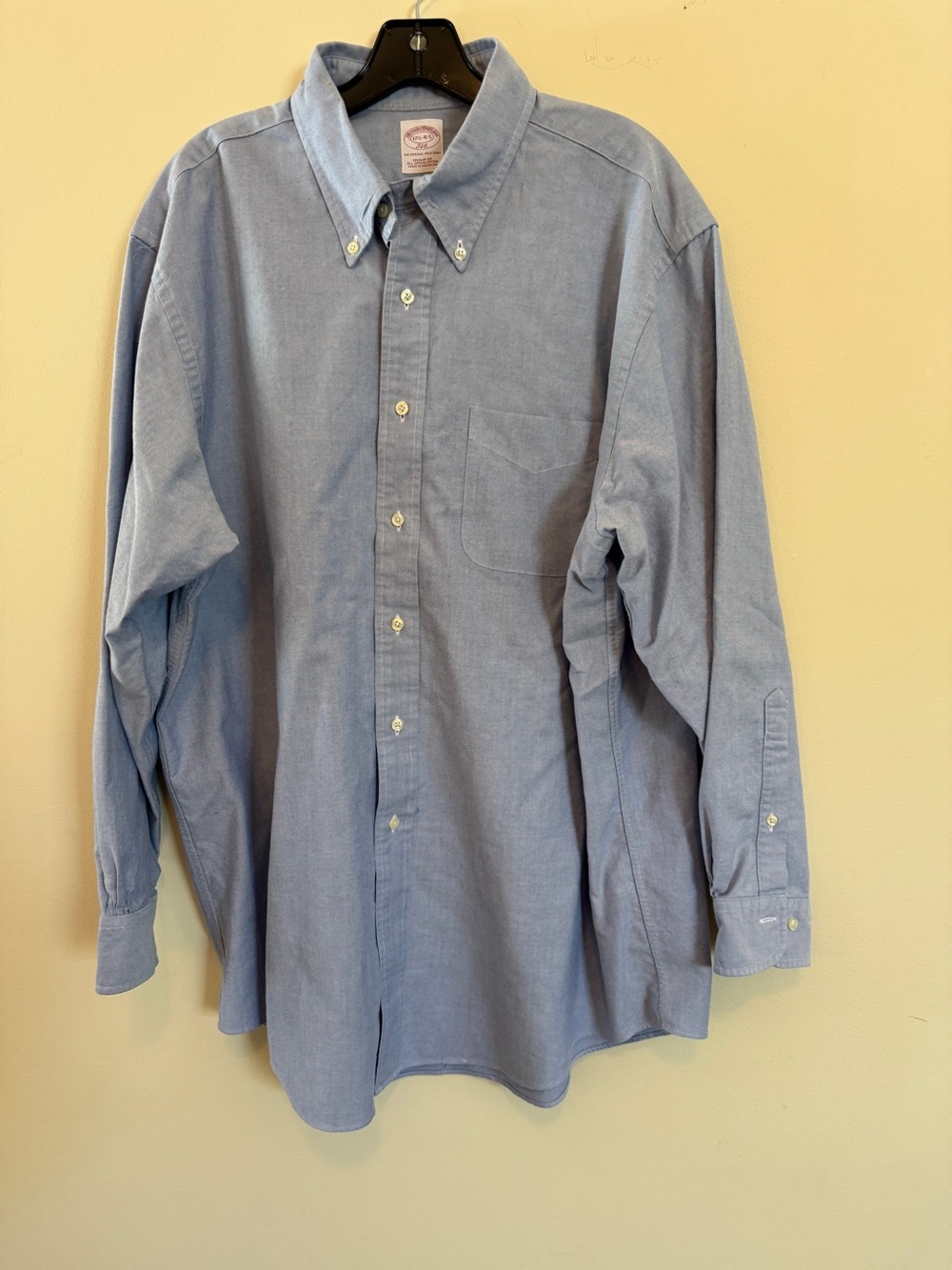 Brooks Brothers 346 Blue Oxford Button-Down Shirt – Men’s 17½ / 34-35 - Picture 3 of 9